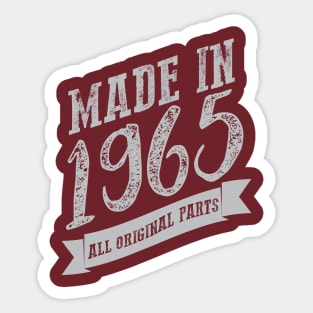 Made in 1965 all original part Sticker